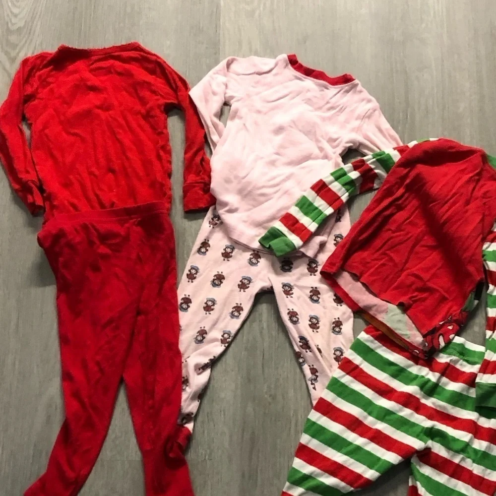 Carter's Christmas Mickey Mouse Pajama‎ Set Bundle 2T